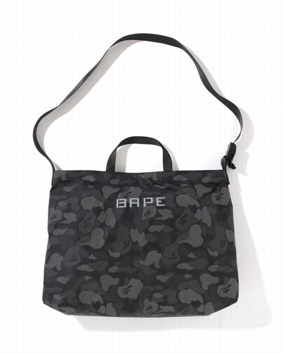 Bolsa De Hombro Bape ABC Dot Reflective Hombre Negras | FPTXU-1493