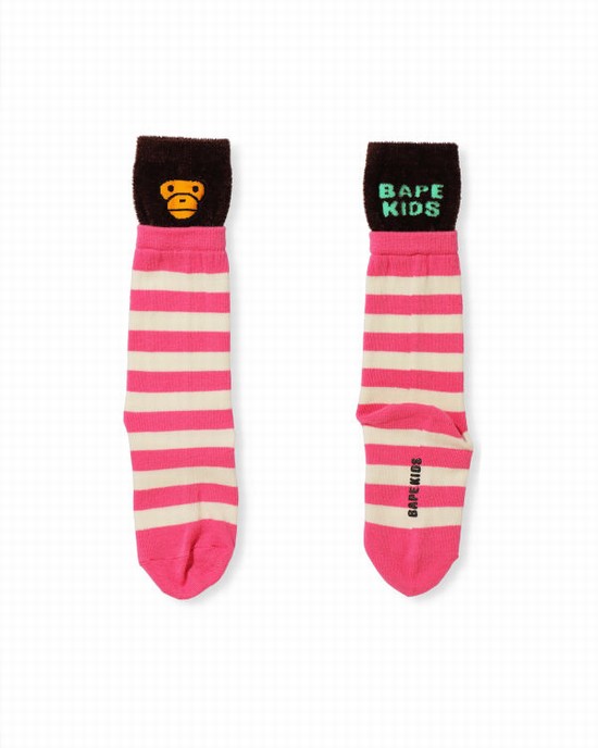 Calcetines Bape Milo Layered Niños Rosas | GZLIJ-1068