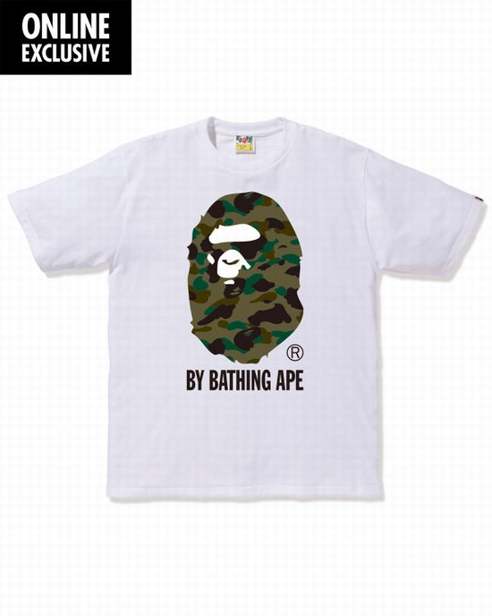 Camiseta Bape 1st Camo By Bathing Ape Hombre Blancas | AOVLE-8623