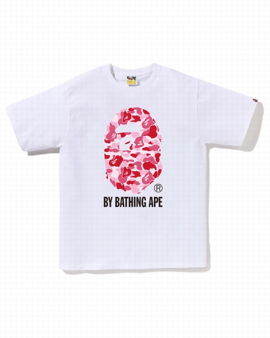 Camiseta Bape ABC Camo By Bathing Ape Hombre Blancas | JNBYS-4962