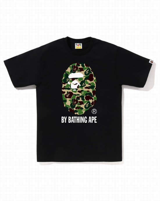 Camiseta Bape ABC Camo By Bathing Ape Hombre Negras | LDQMW-5684