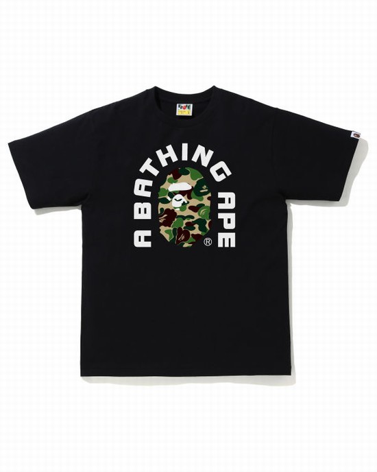 Camiseta Bape ABC Camo College 2020 Hombre Verde | BRGOM-1732