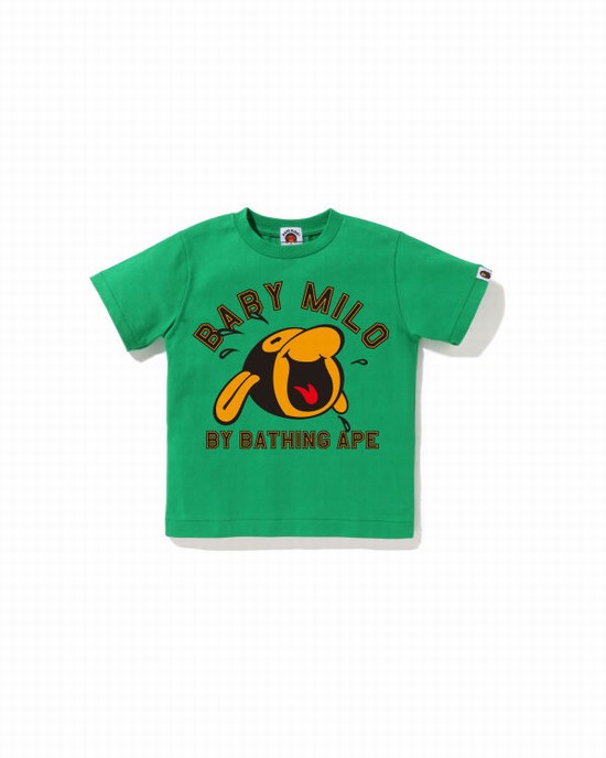 Camiseta Bape Classic Milo Niños Verde | PORCV-1509