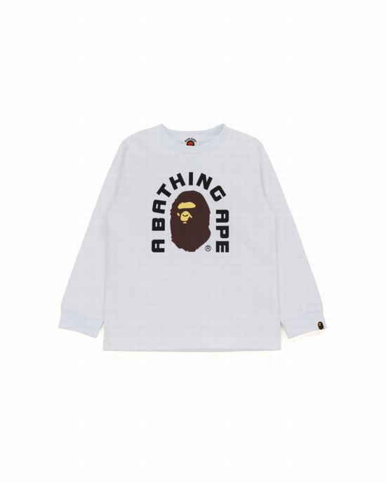 Camiseta Bape College 2020 Niños Blancas | IBRNH-4958