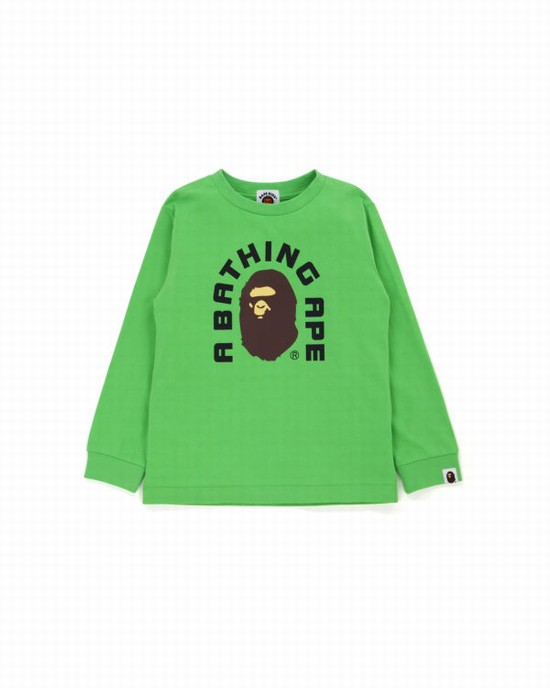 Camiseta Bape College 2020 Niños Verde Claro | VQPRB-0895