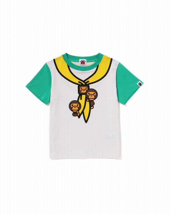 Camiseta Bape Milo Boy Scout Chief Print Niños Verde Menta Verde | FKCMN-9054