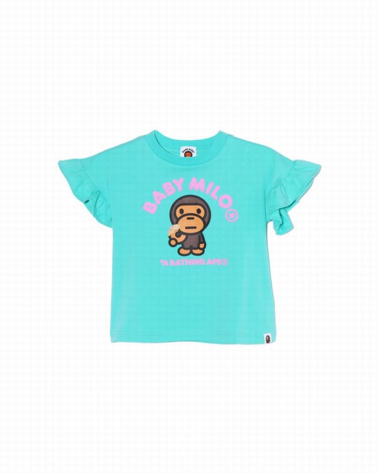 Camiseta Bape Milo Donuts Frill Niños Verde Menta | LSIBO-7068