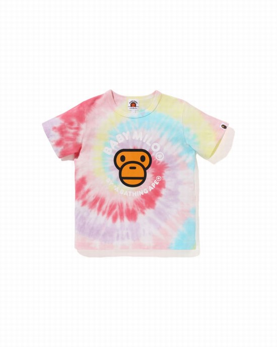 Camiseta Bape Milo Dyed Niños Amarillo | FJTAQ-6908