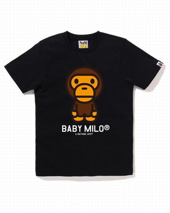 Camiseta Bape Milo Mujer Negras | UQAIW-1835