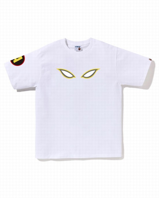 Camiseta Bape Shadow Hombre Blancas | HATWE-4218