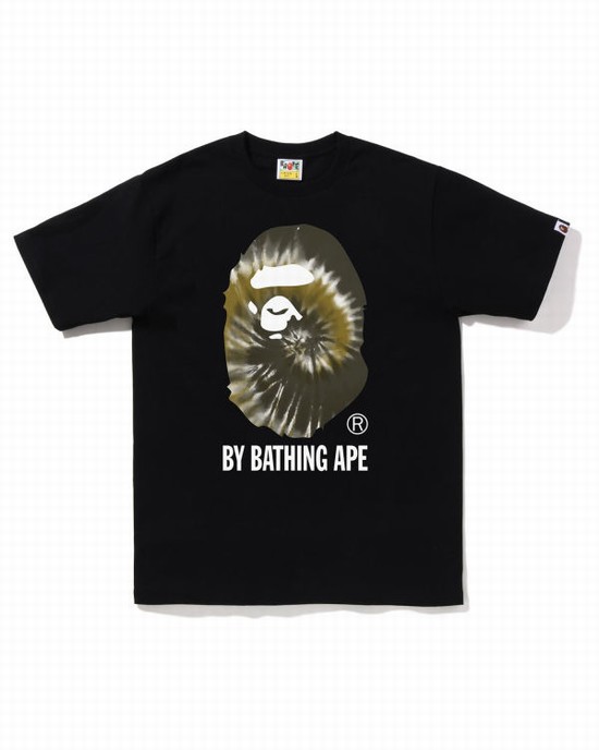 Camiseta Bape Tie-Dye By Bathing Ape Hombre Negras | HGVJT-4291