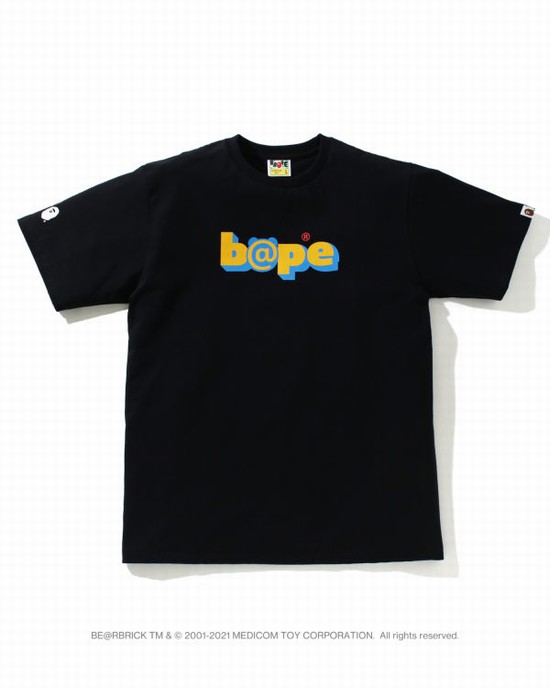 Camiseta Bape X Medicom Toy Camo BE@R Hombre Negras | JEXMG-7260