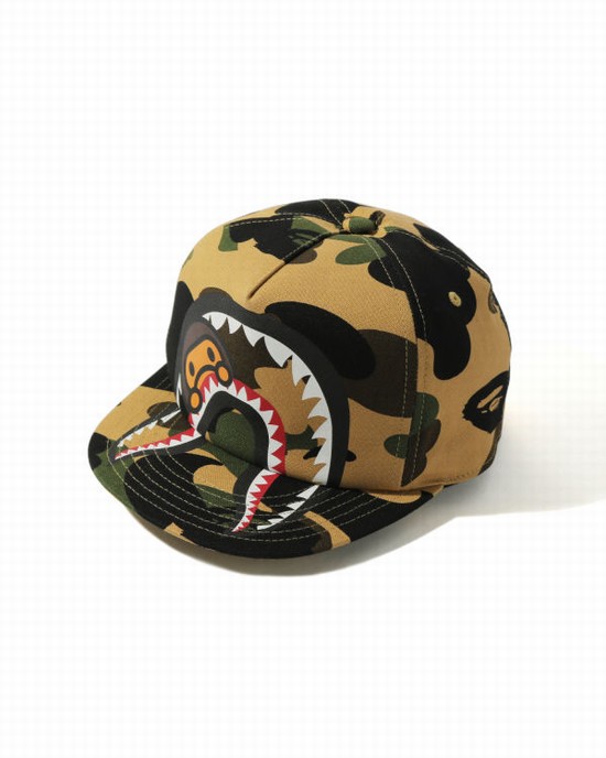 Gorras Bape 1st Camo Milo Shark Niños Amarillo | KIADZ-6431