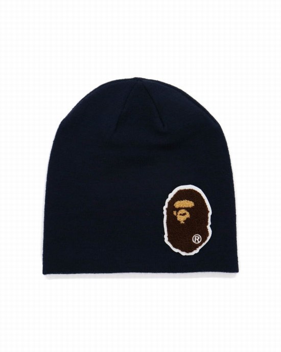 Gorras Bape Big Ape Head Hombre Azul Marino Azules | WSHBZ-3410