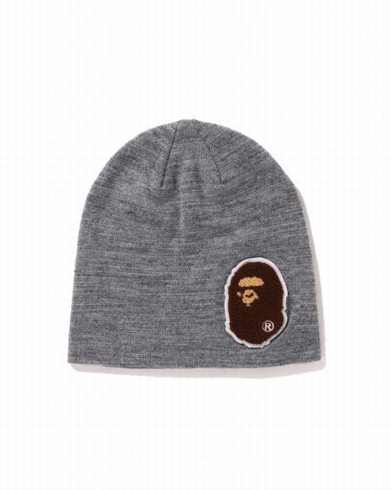 Gorras Bape Big Ape Head Hombre Gris | HTDYQ-1204