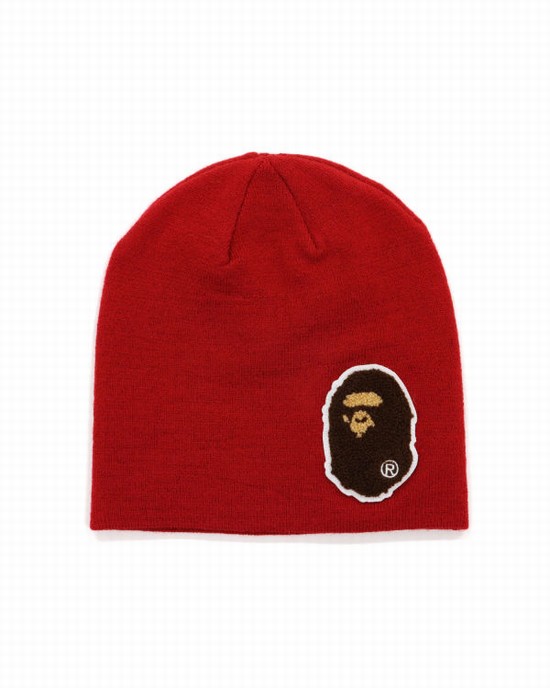 Gorras Bape Big Ape Head Hombre Rojas Claro | JIOGA-5089