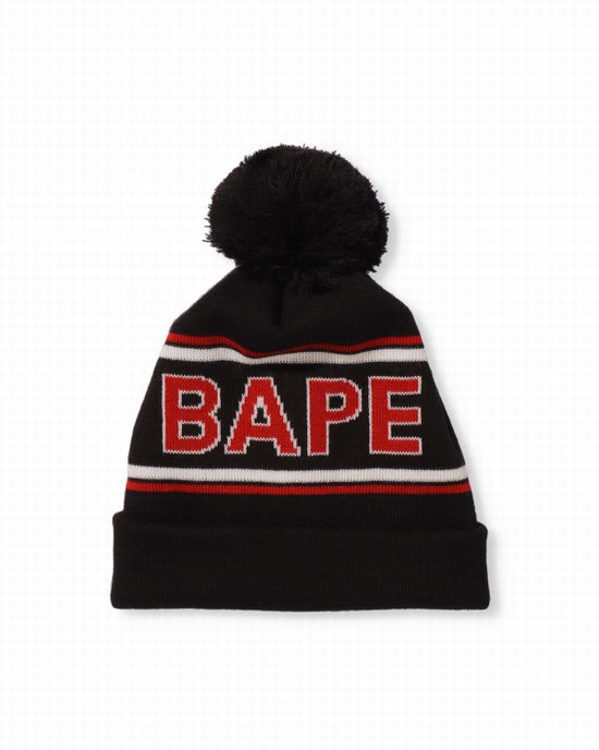 Gorras Bape Knit Hombre Negras | TYREC-2108