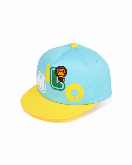 Gorras Bape Milo Font Niños Azules Claro | BDJXU-6089