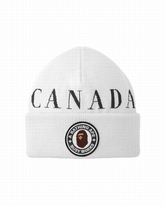 Gorras Bape X Canada Goose X Concepts Hombre Blancas | RGHTM-0893