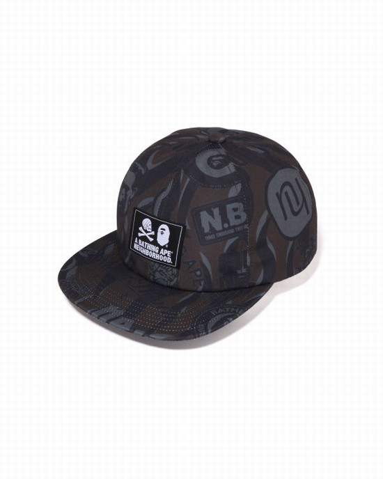 Gorras Bape X NBHD Hombre Negras | TGIAK-7105