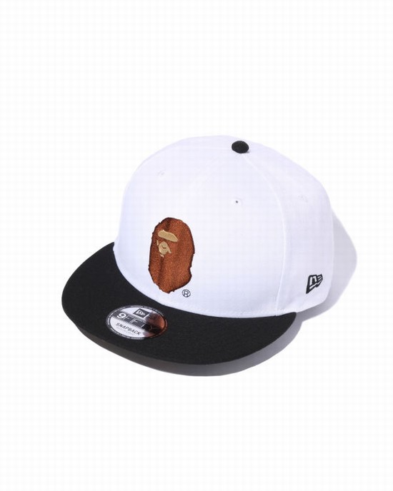 Gorras Bape X New Era Ape Head 9 Fifty Hombre Blancas | KQPVN-3790