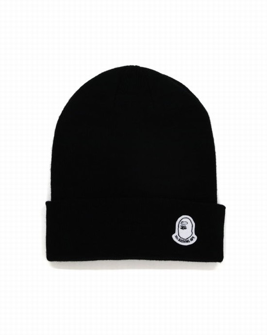 Gorros Bape Knit Hombre Negras | SHMLJ-8945