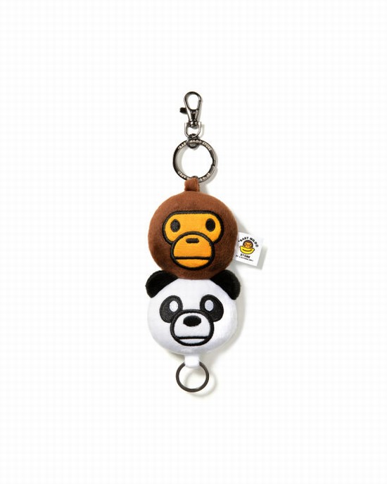 Llaveros Bape Milo Plush Hombre Blancas | ETDZK-2593