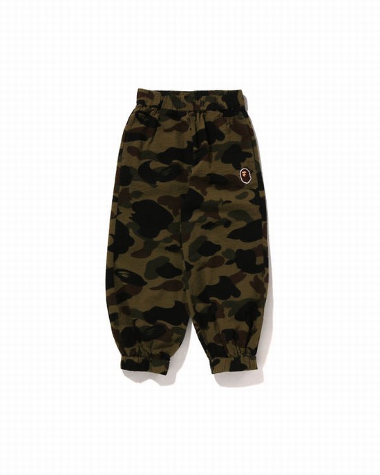 Pantalones Bape 1st Camo Balloon Niños Verde | HJNQR-5123