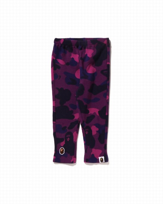 Pantalones Bape Color Camo Thermal Niños Moradas | SBEVQ-0912