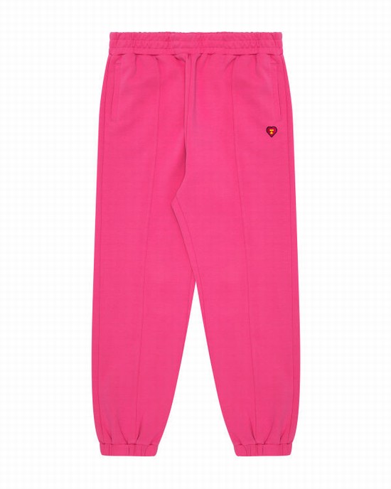 Pantalones Bape Pista Mujer Rosas | PGWHA-0894