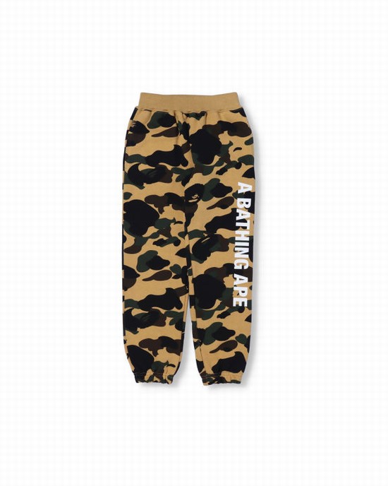 Pantalones Deportivos Bape 1st Camo Slim Niños Kaki | ELUNO-5847