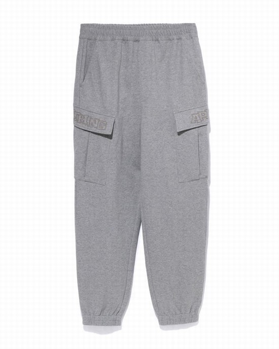 Pantalones Deportivos Bape 6 Pocket Relaxed Fit Hombre Gris | ELKCN-7609