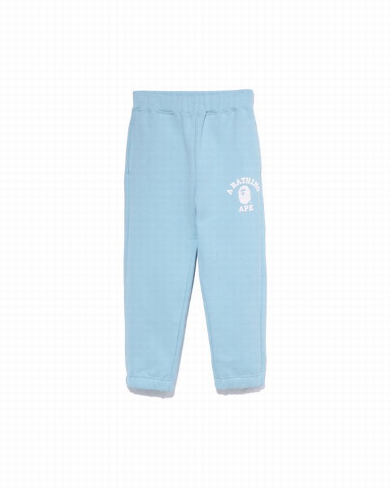 Pantalones Deportivos Bape College Niños Azules Claro | NQKUW-2490