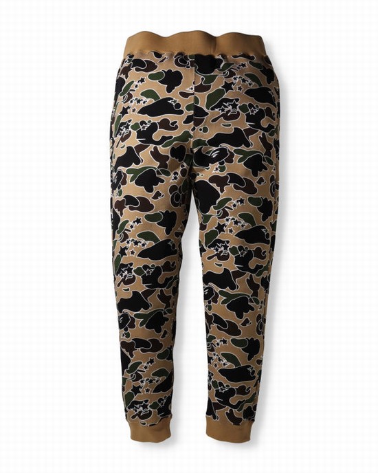 Pantalones Deportivos Bape STA Camo Hombre Kaki Oscuro | SXMGY-9386