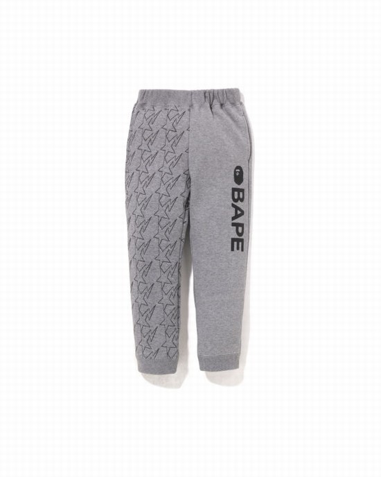 Pantalones Deportivos Bape STA Quilting Niños Gris | SVUYP-3160