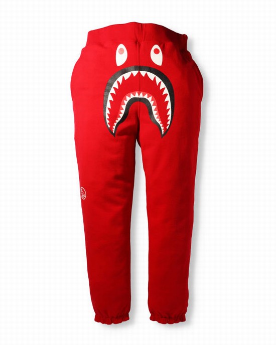 Pantalones Deportivos Bape X OVO Woodland Camo Shark Reversible Hombre Rojas Claro | LVFRI-6795