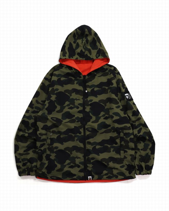 Sudadera Con Capucha Bape 1st Camo Reversible Hombre Verde | ZCFPT-5921