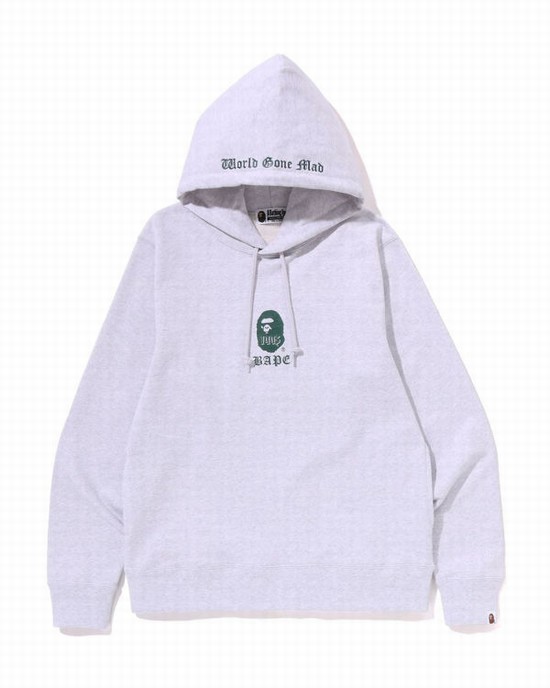 Sudadera Con Capucha Bape A Bathing Ape Pullover Hombre Gris | YGQOR-4528