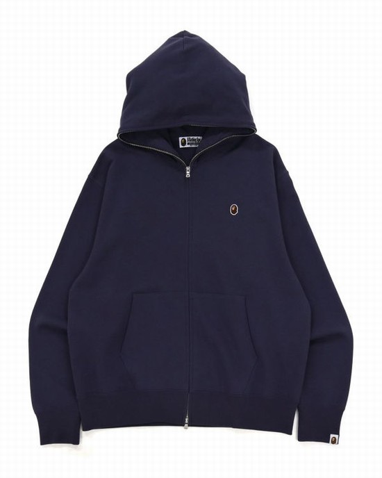 Sudadera Con Capucha Bape Ape Head One Point Relaxed hooded Hombre Moradas Oscuro | DOKUI-2873