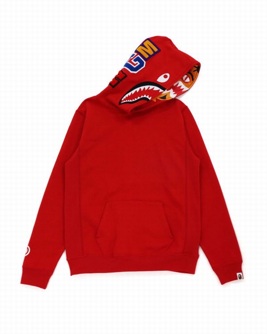 Sudadera Con Capucha Bape Shark Inside Tiger Pullover Mujer Rojas Claro | OSLYP-5290