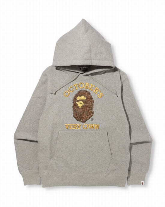 Sudadera Con Capucha Bape X OVO Pullover Hombre Gris | UZSAL-7295