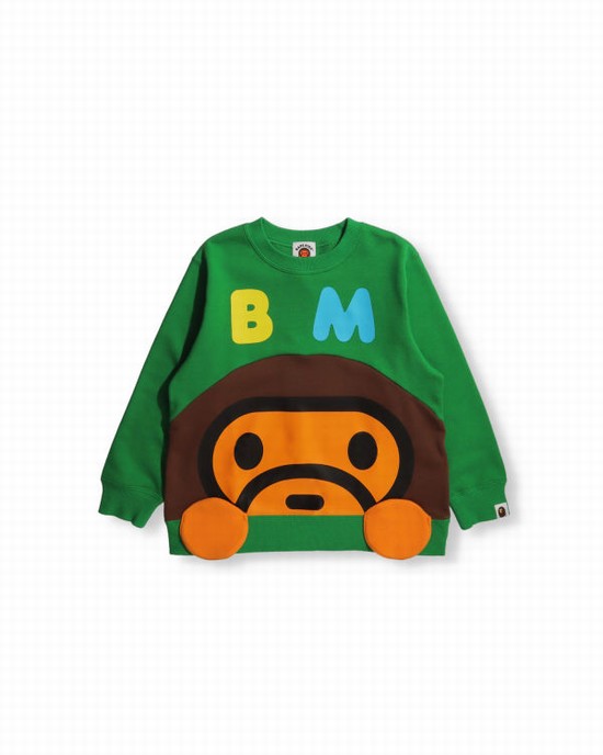 Sudaderas Bape Milo crew neck Niños Turquesa | VSWLK-9514