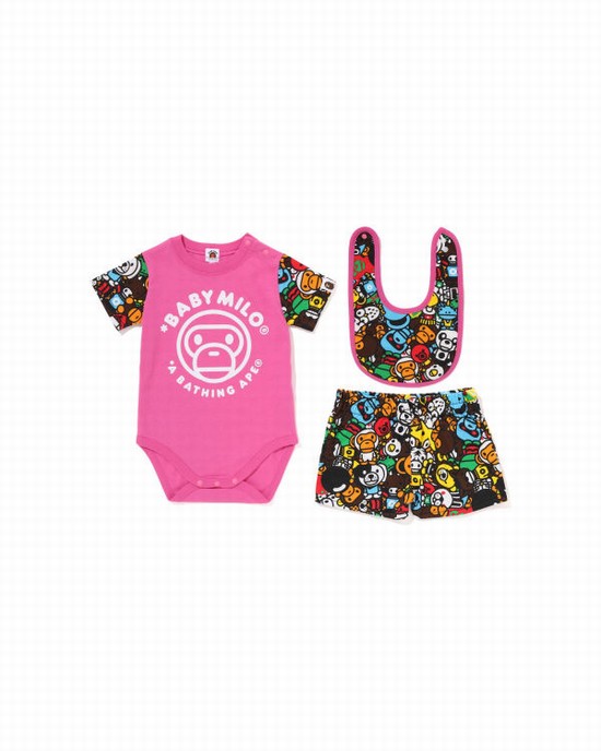 Traje Bape Milo All Safari Gift Niños Rosas | VQCUO-3048