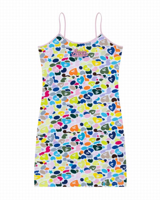 Vestido Bape Logo print Mujer Multicolor | MLQKY-0691