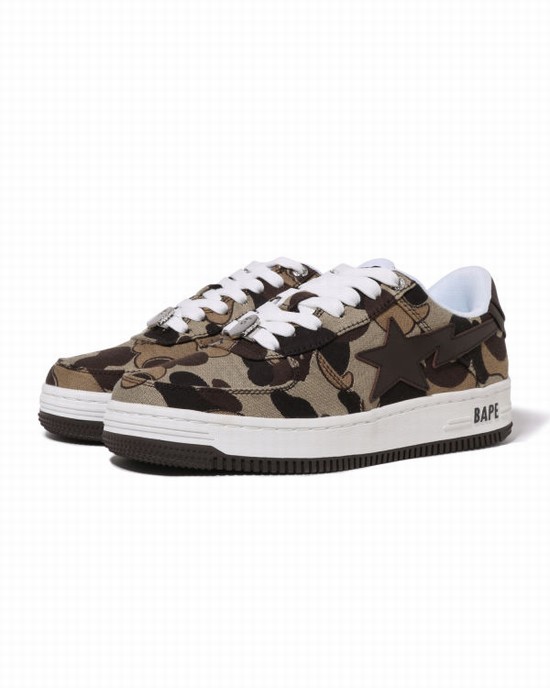 Zapatillas Bape Cookie Camo 2 STA Mujer Marrones | MTXIZ-4156