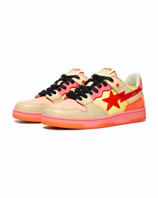 Zapatillas Bape SK8 STA #1 Mujer Naranjas | XJSVY-0247