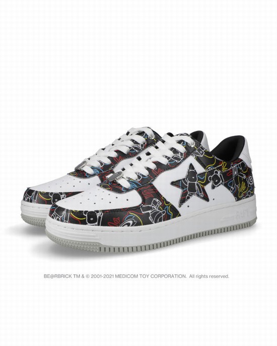 Zapatillas Bape STA X Medicom Toy Be@R Camo M1 Hombre Negras | LFJZX-2197