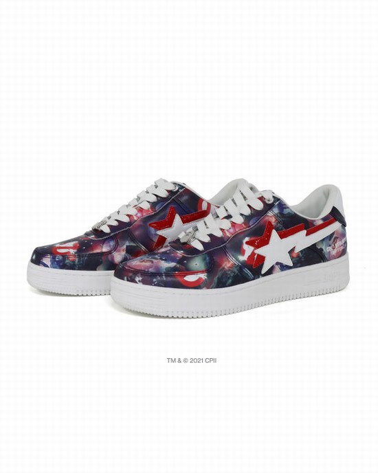 Zapatillas Bape X Ghostbusters Camo Milo Double Sta™ Low Hombre Moradas | OJLAE-5169