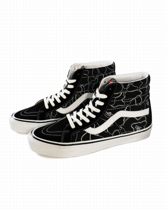 Zapatillas Bape X Vans Line ABC Camo Sk8-Hi Hombre Negras | PSHKL-9401