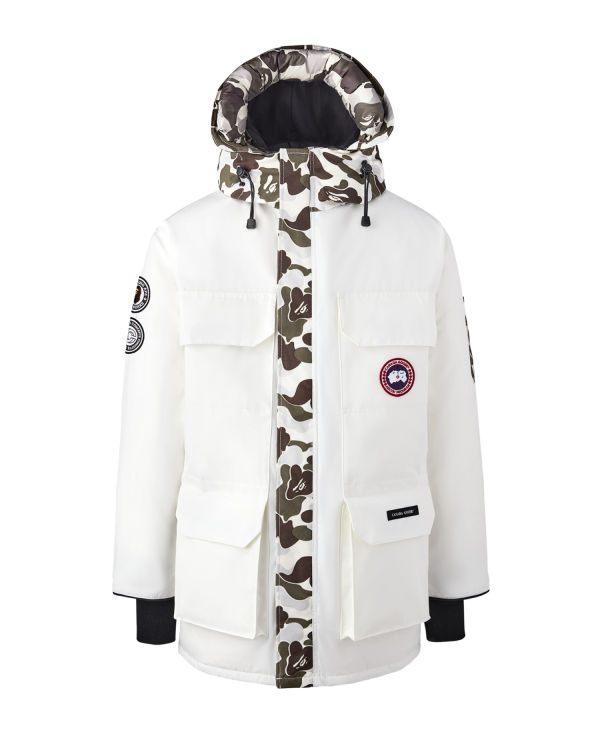 Anorak Bape X Canada Goose X Concepts ABC Camo Expedition Hombre Blancas | LBDYE-4528